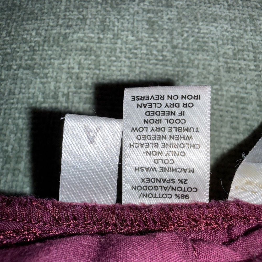 LOFT Rich Plum Corduroy Flare Pants - Picture 5 of 5